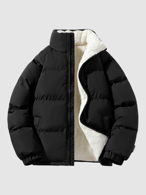 Heren Winterjas met Fleecevoering en Waterdicht Materiaal voor Jacket