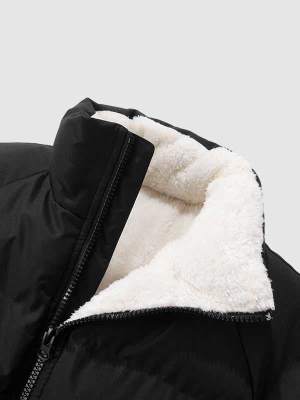 Heren Winterjas met Fleecevoering en Waterdicht Materiaal voor Jacket