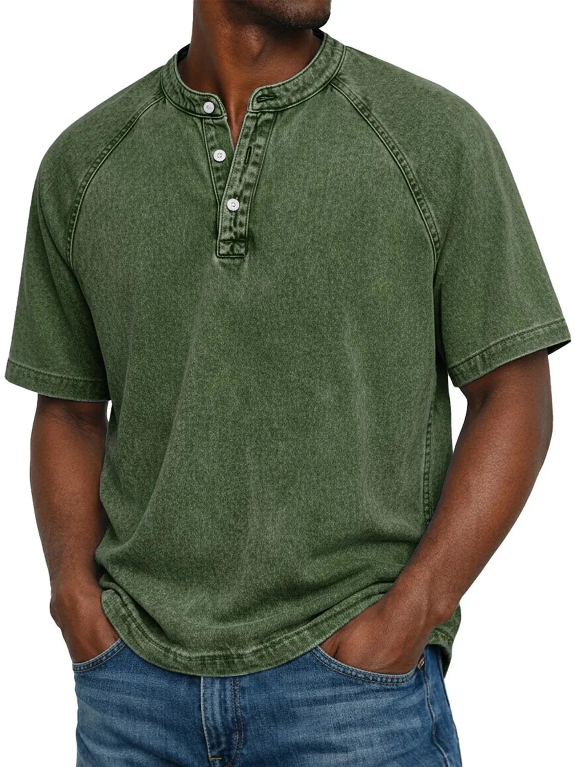 Herenshirt Met Knopen Korte Mouwen Casual