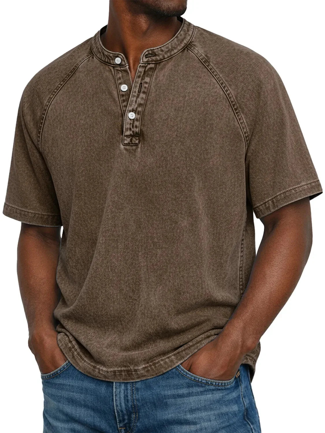 Herenshirt Met Knopen Korte Mouwen Casual