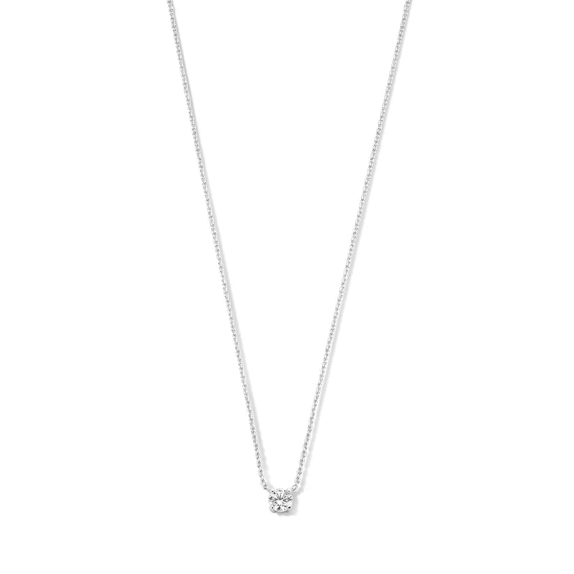 Elegante gouden hanger met moissaniet