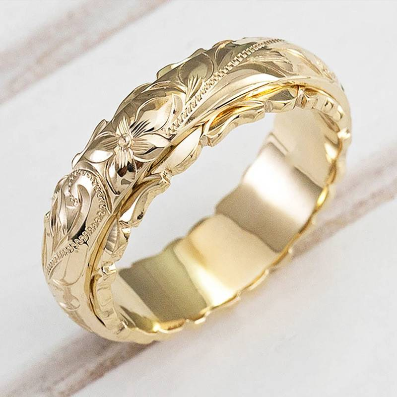 Bloemrijke zilveren ring