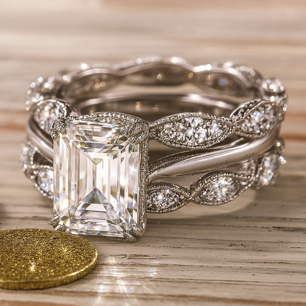Zilveren ring met grote steen