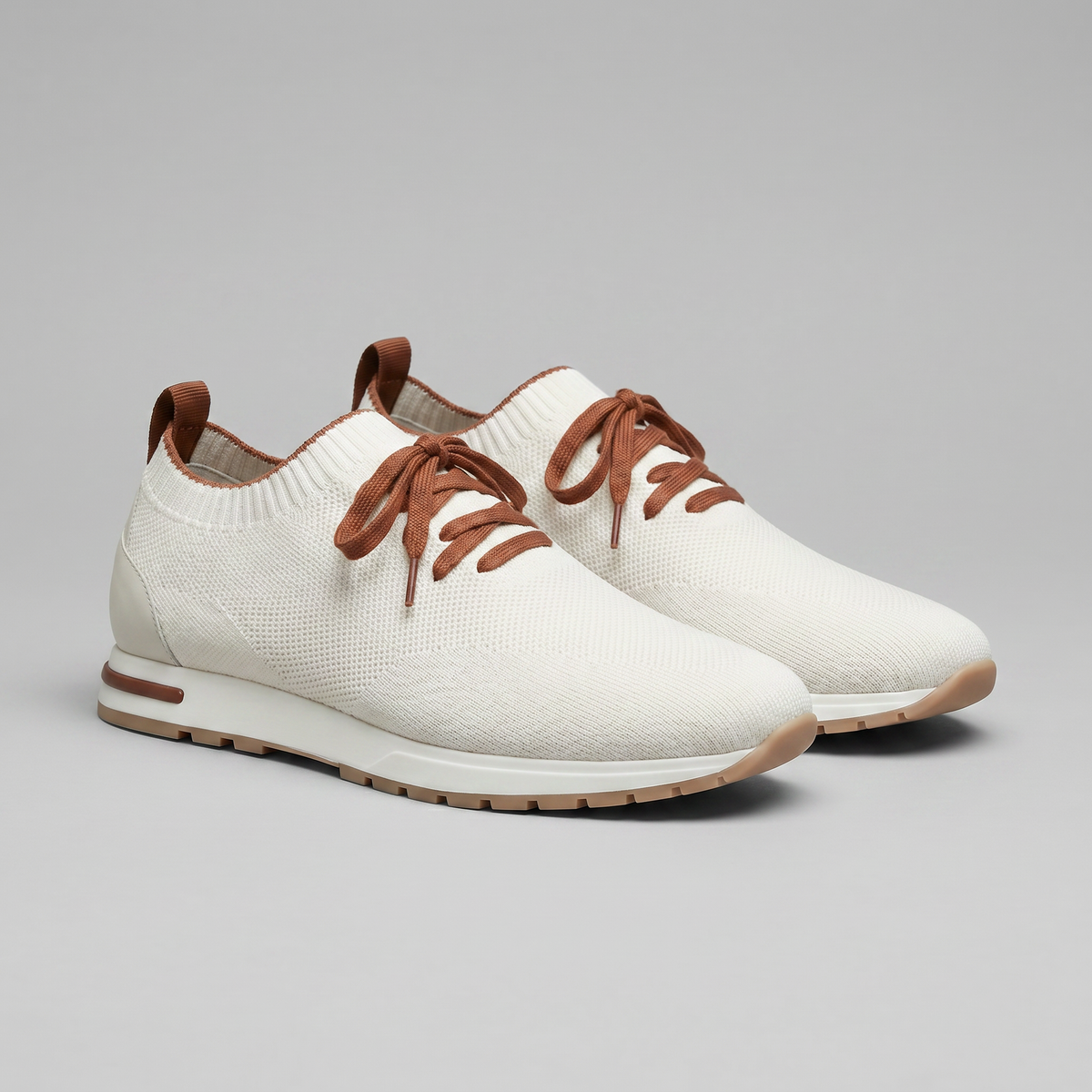 Knit Sock Lace-Up Trainers Heren Casual