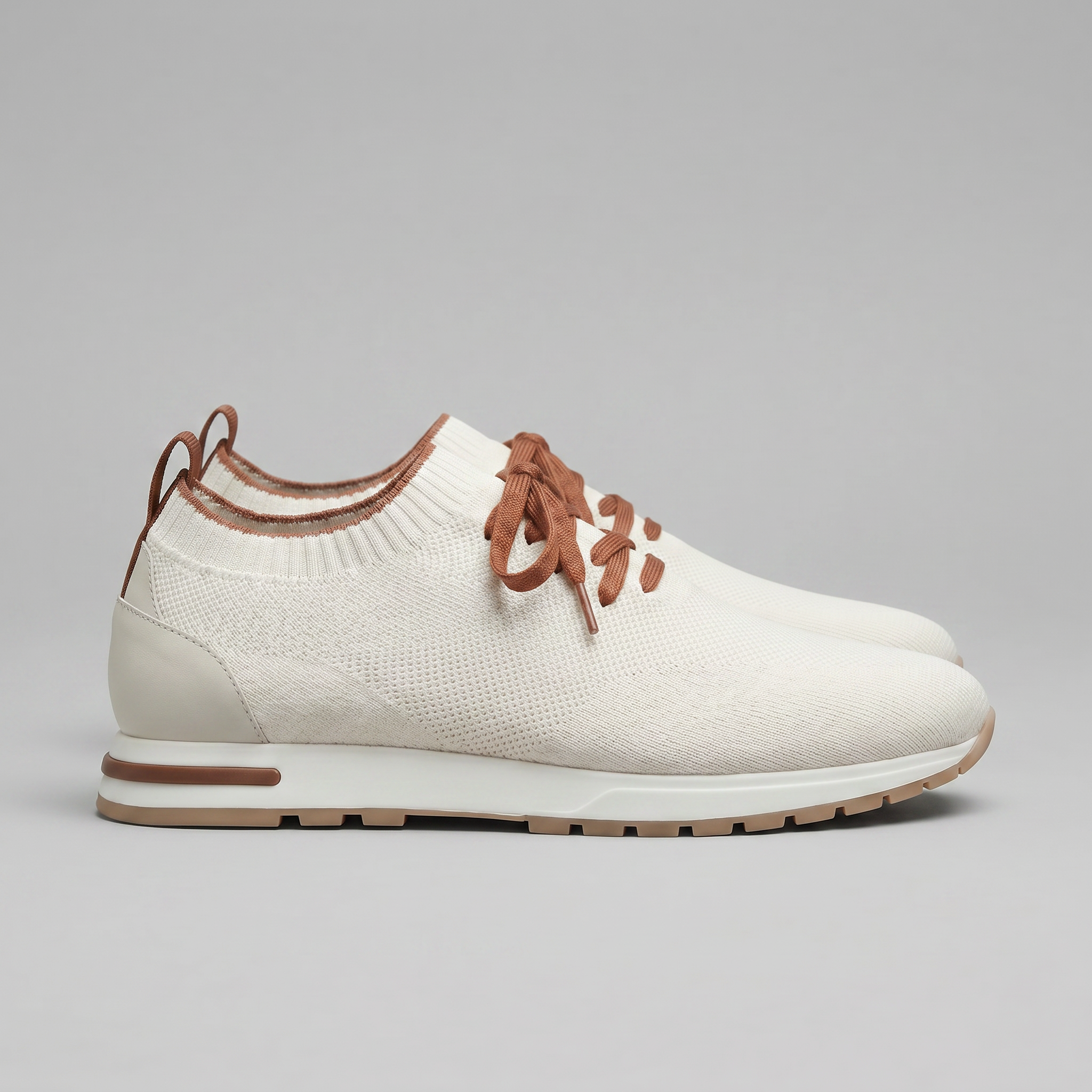 Knit Sock Lace-Up Trainers Heren Casual