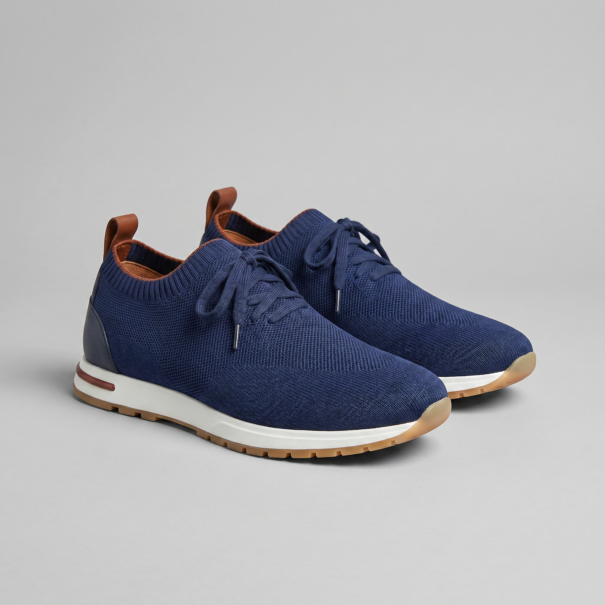 Knit Sock Lace-Up Trainers Heren Casual