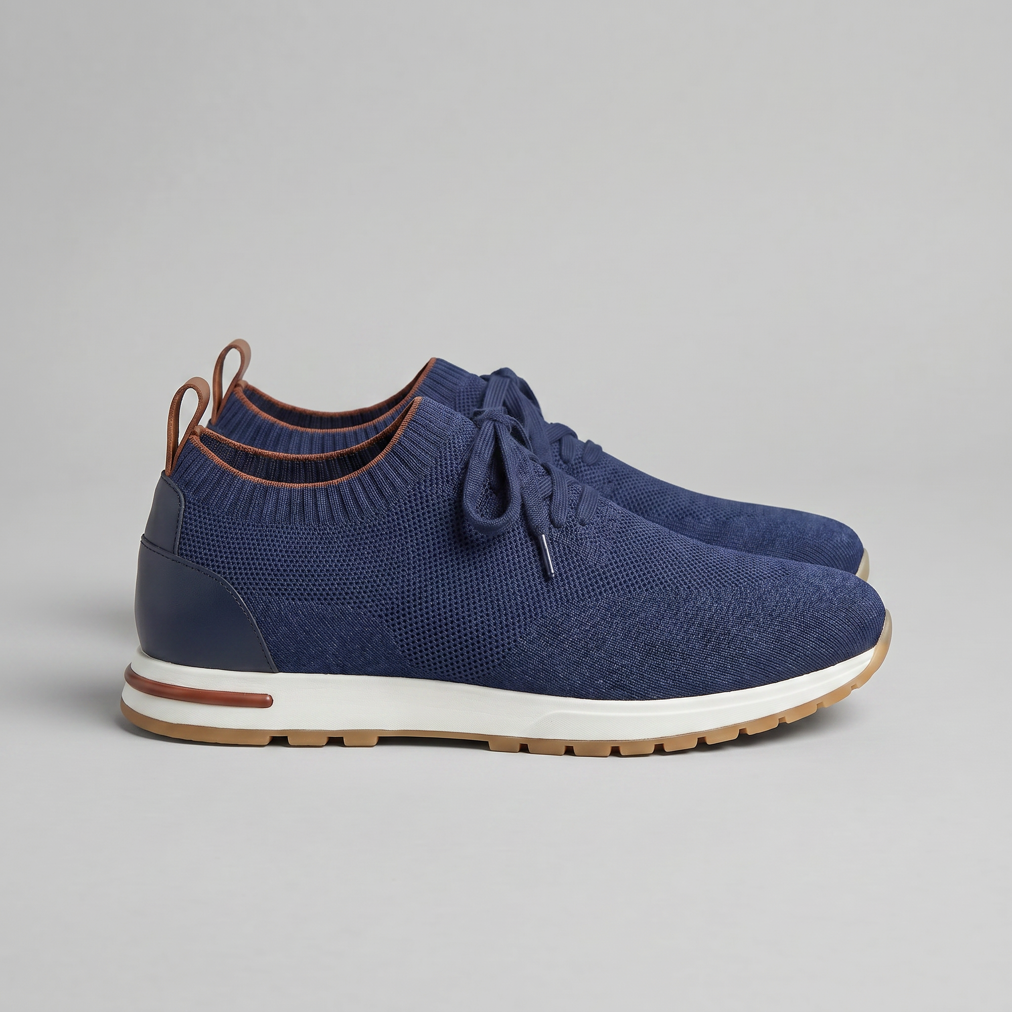Knit Sock Lace-Up Trainers Heren Casual