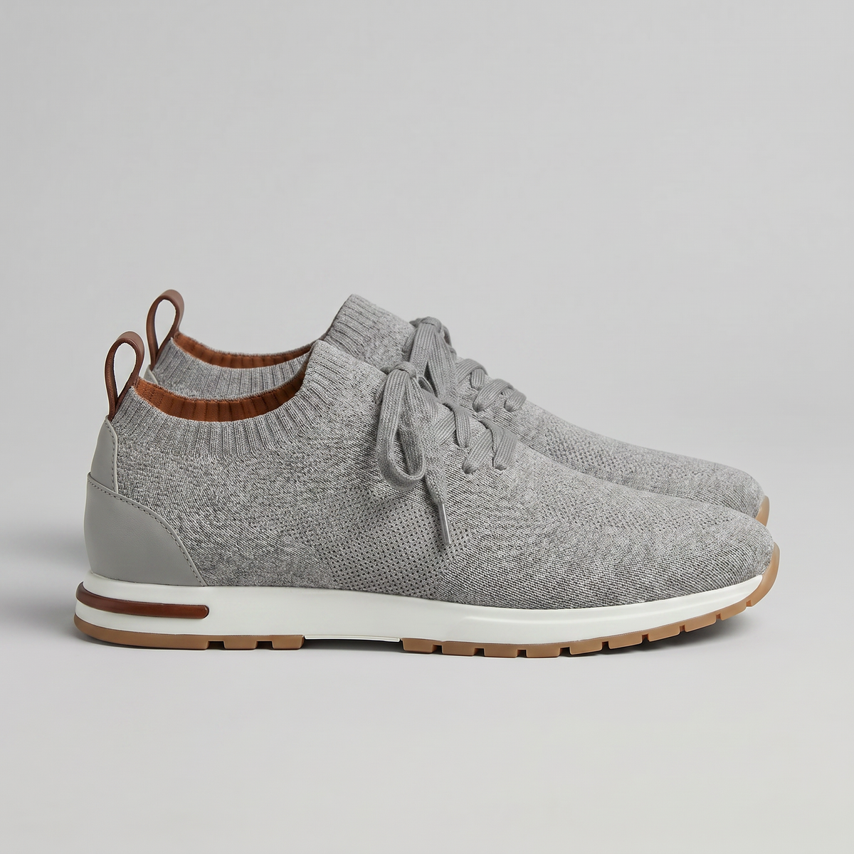 Knit Sock Lace-Up Trainers Heren Casual