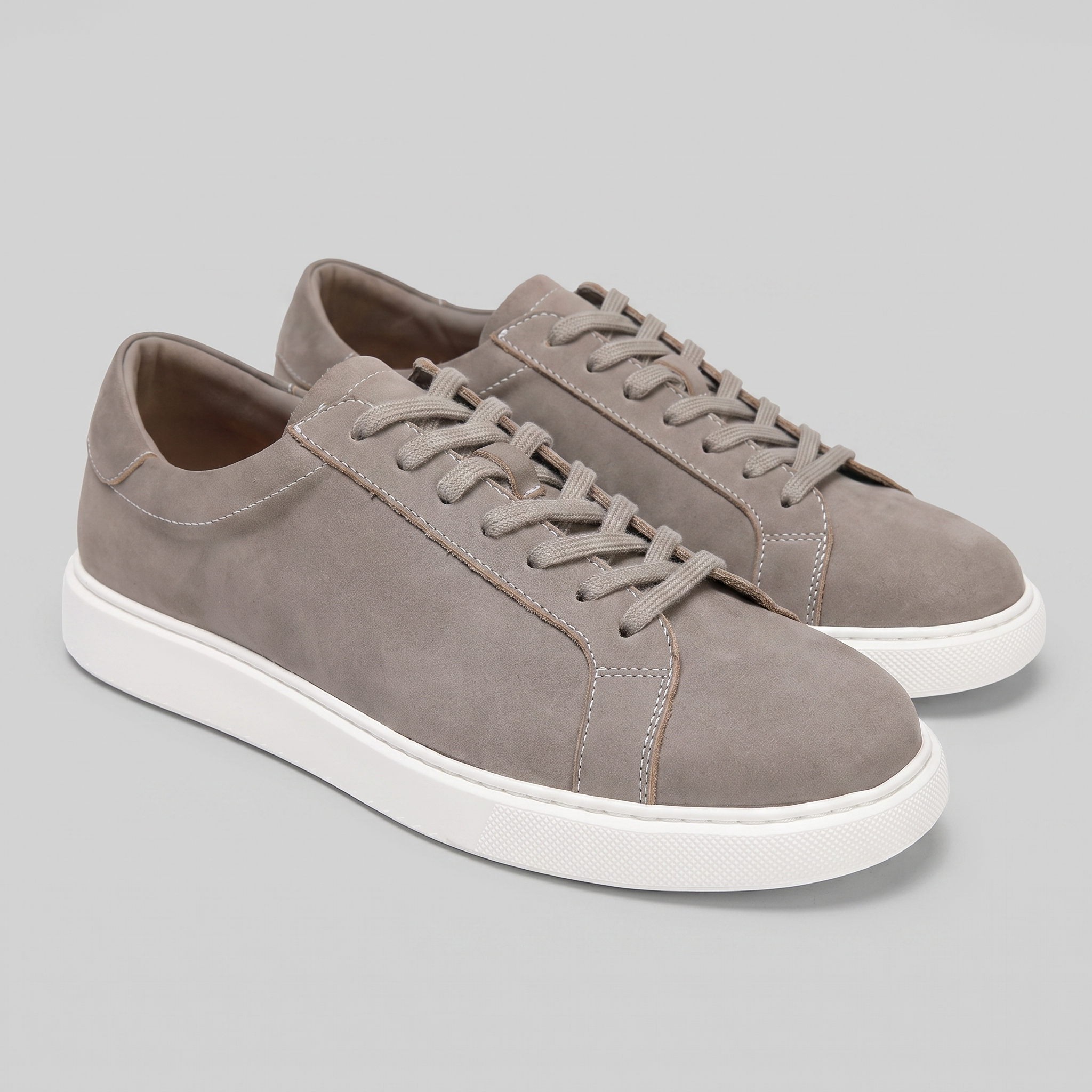 Lage Sneakers Heren Suede Grijs Casual