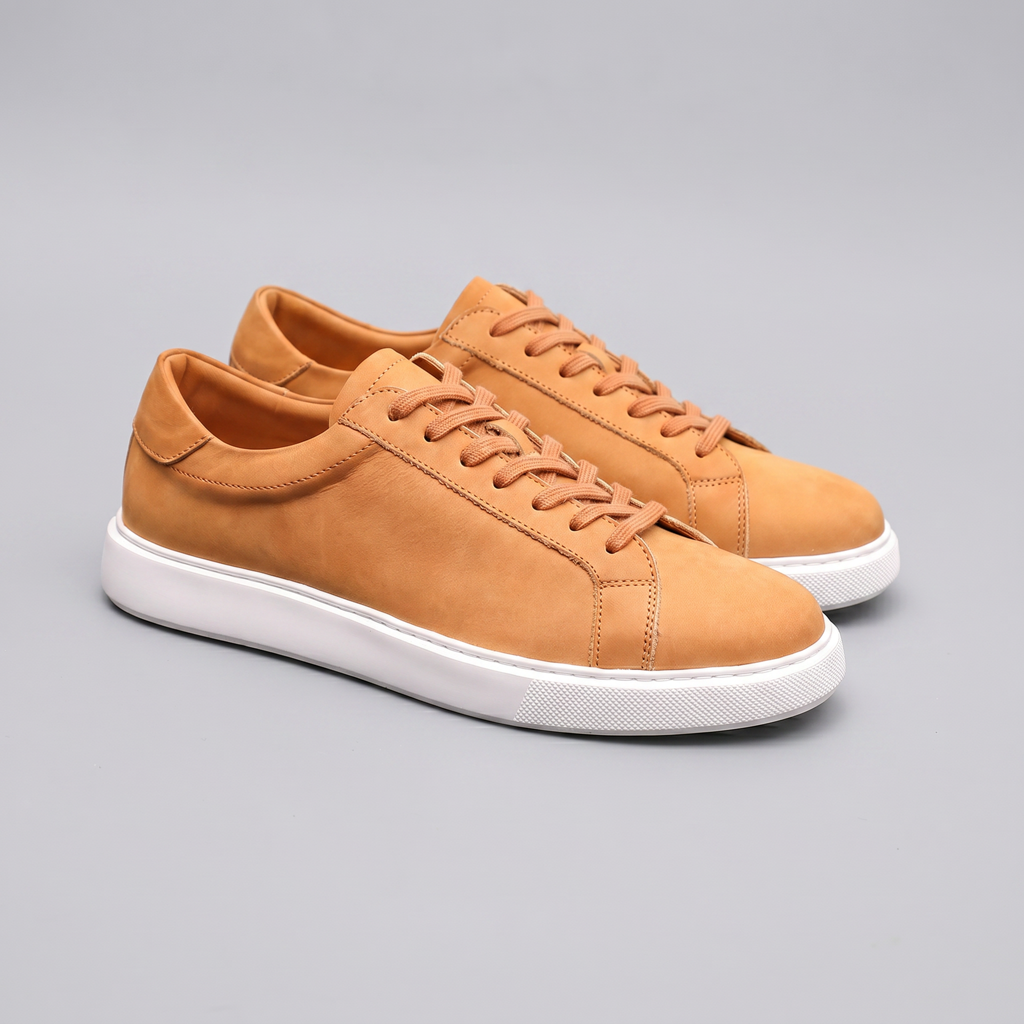 Lage Sneakers Heren Suede Grijs Casual