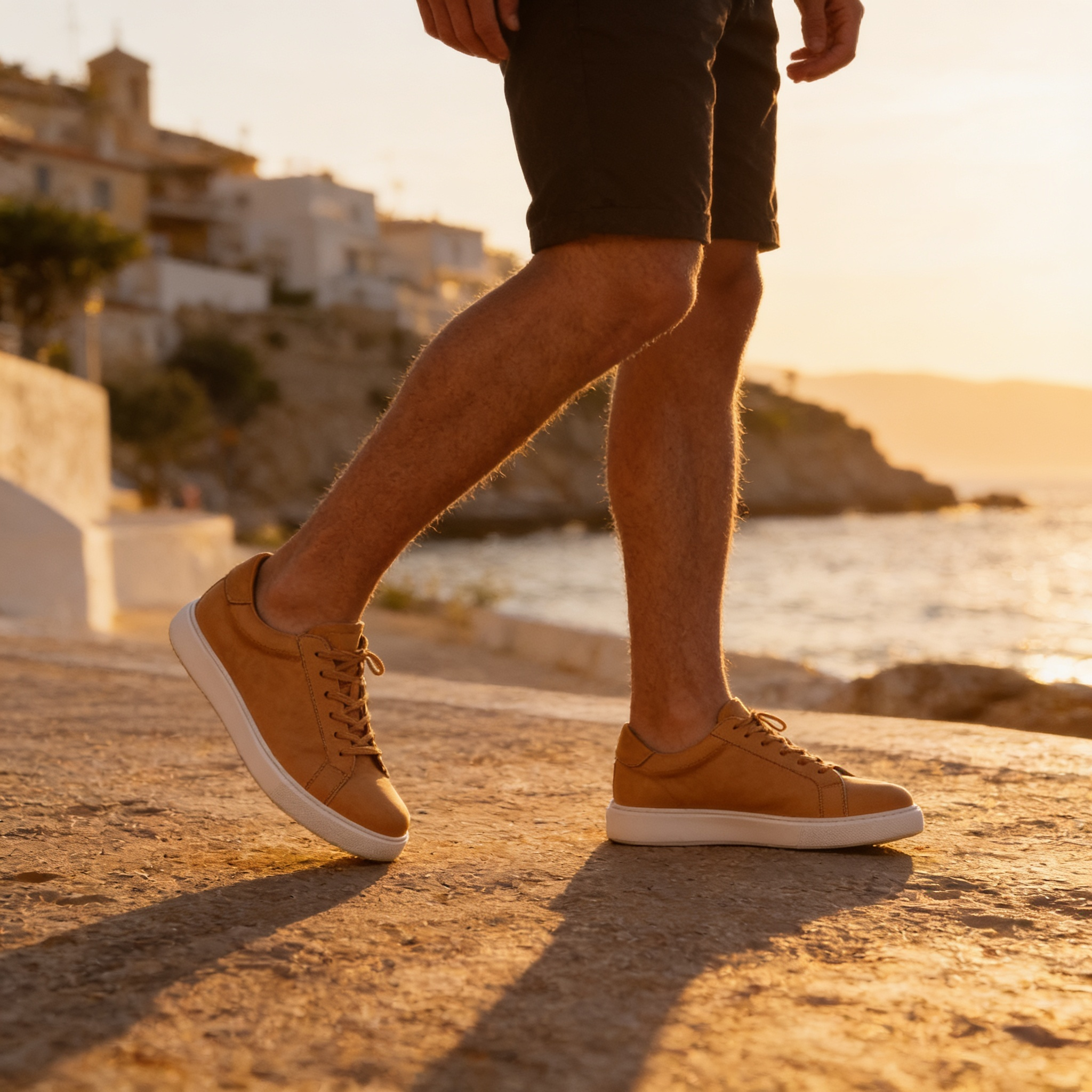 Lage Sneakers Heren Suede Grijs Casual