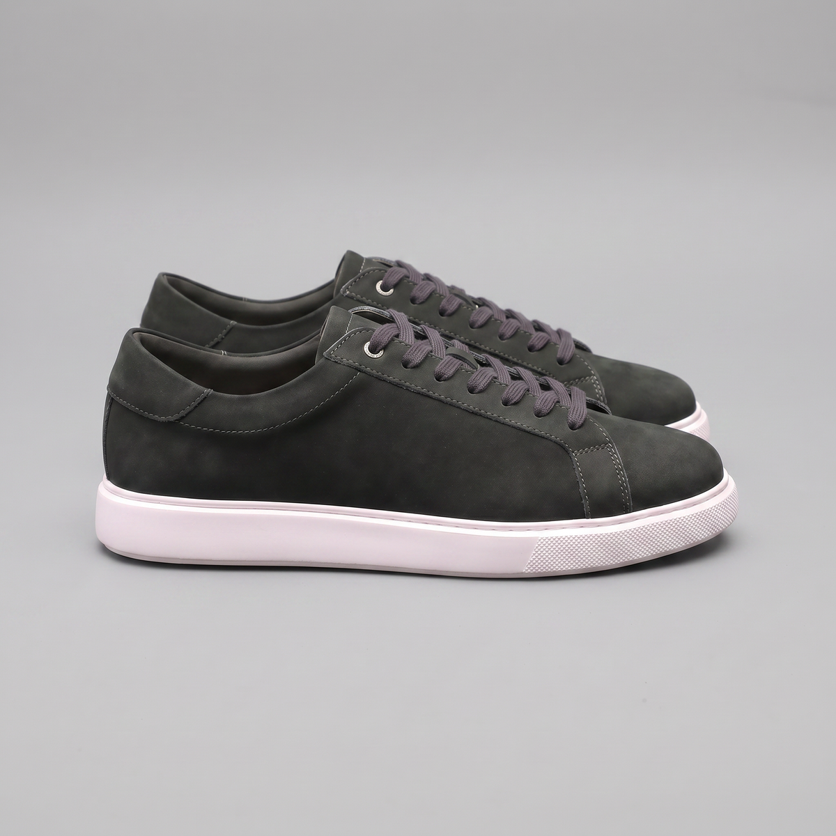 Lage Sneakers Heren Suede Grijs Casual