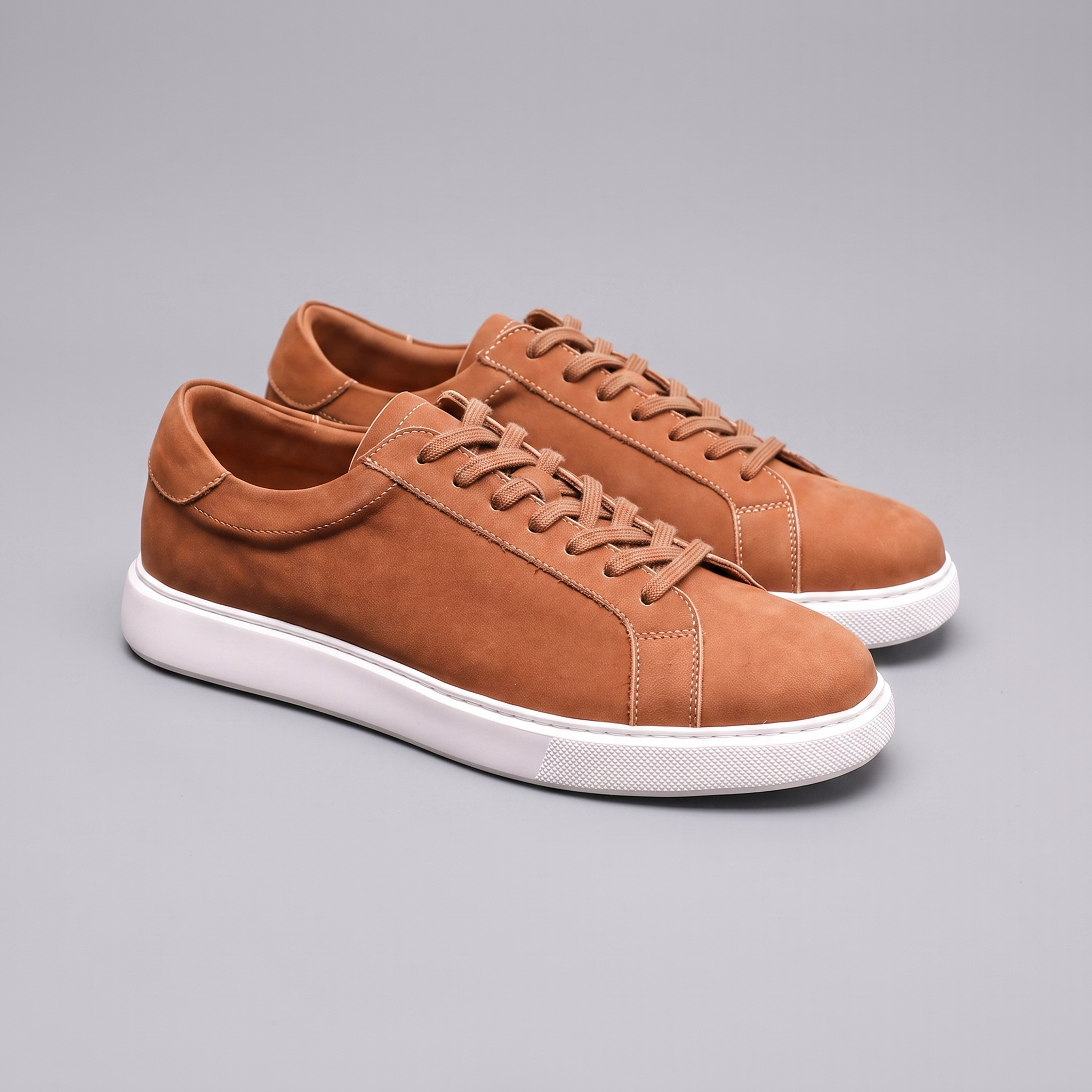 Lage Sneakers Heren Suede Grijs Casual
