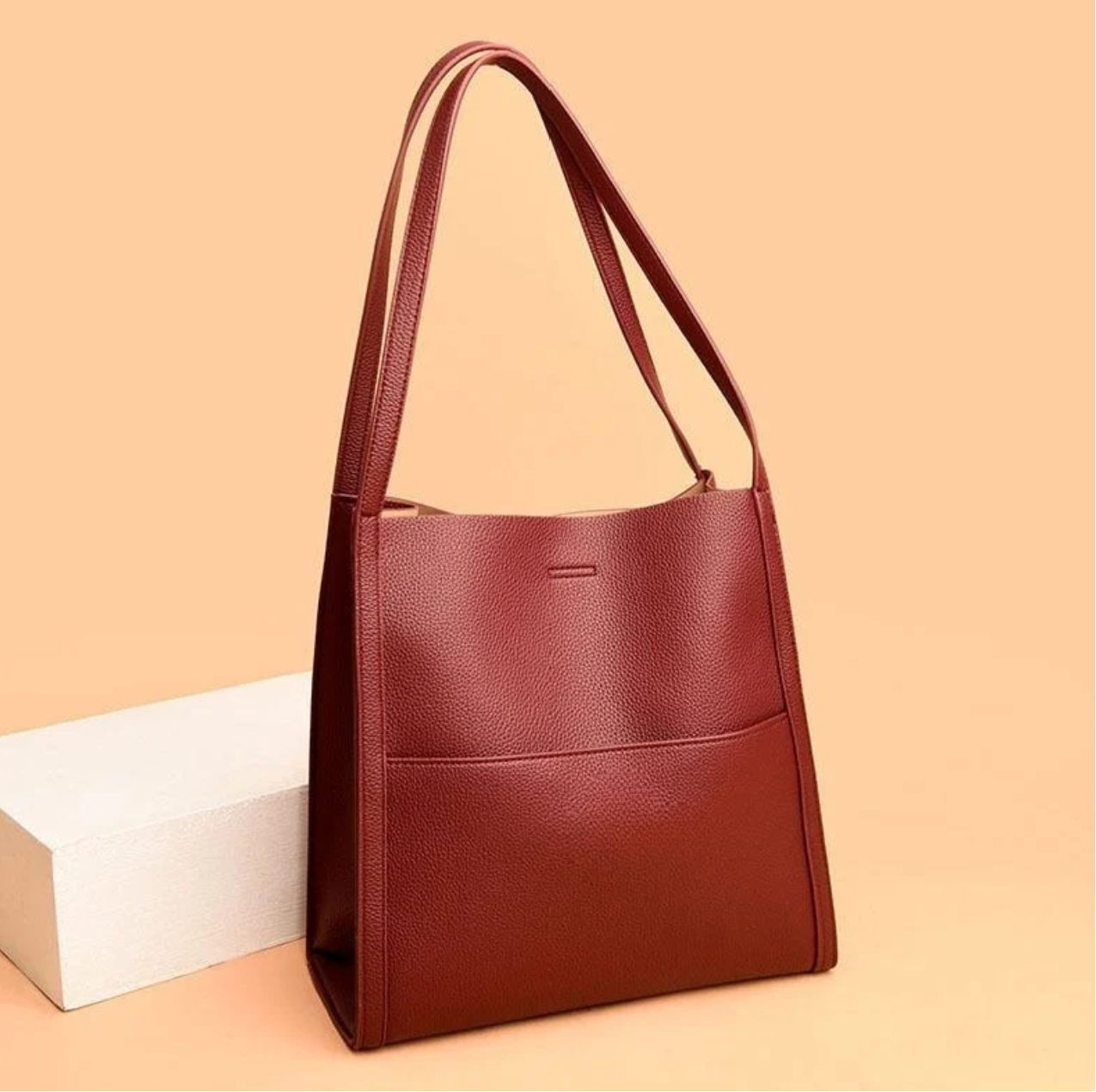 Lederen Schoudertas Dames Draagtas Organizer Casual