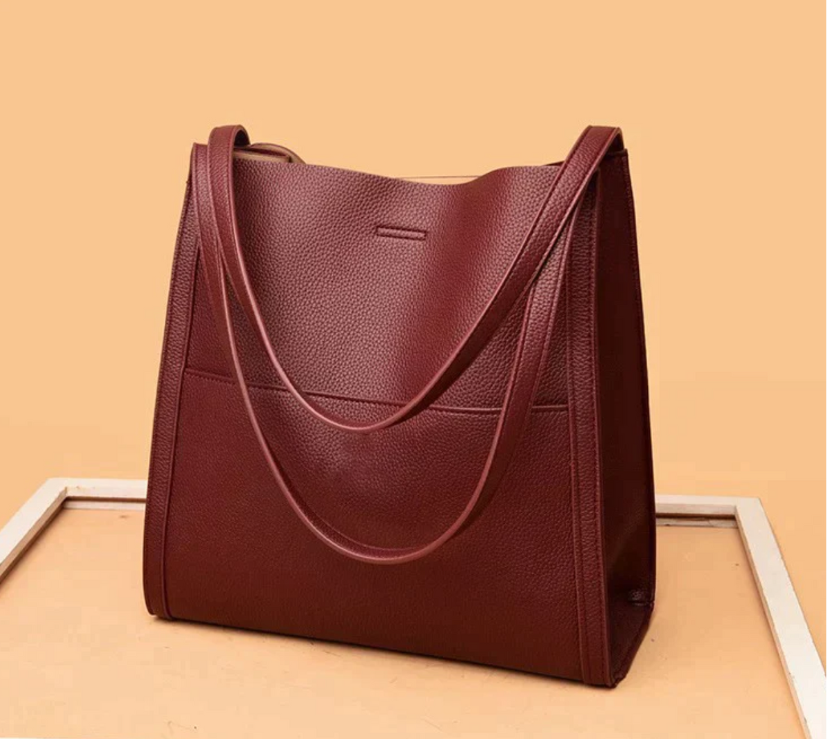 Lederen Schoudertas Dames Draagtas Organizer Casual