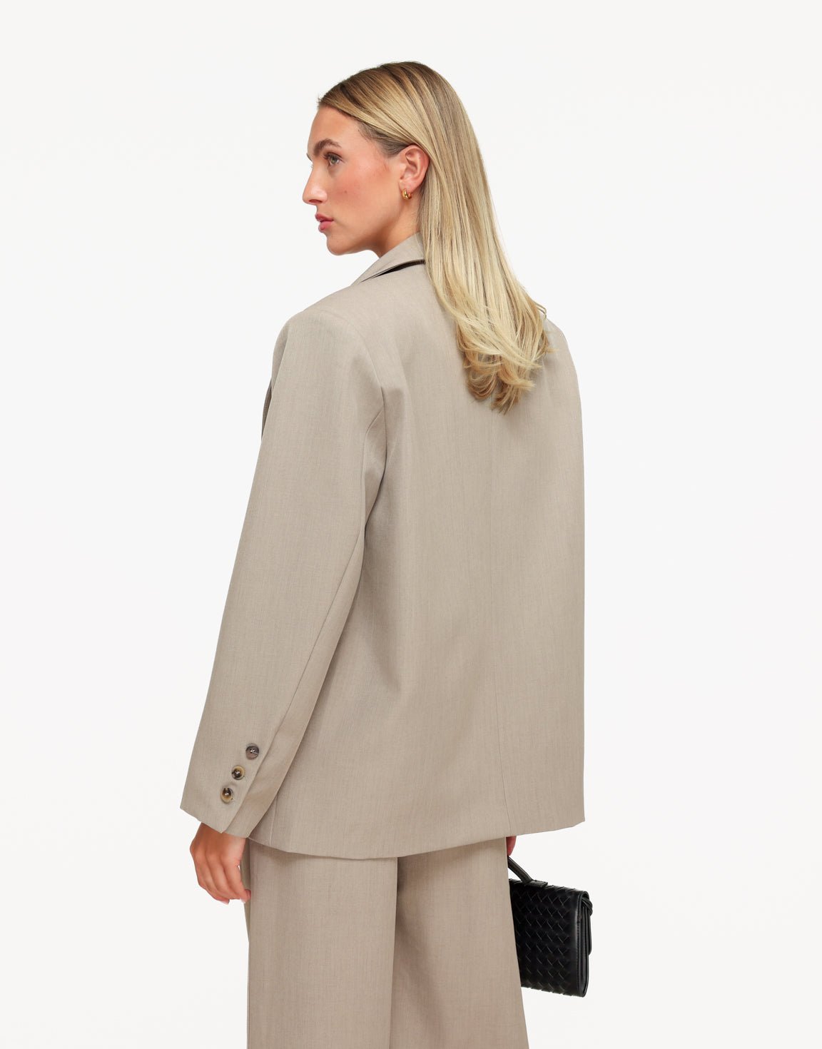 Licht Taupe Oversized Pasvorm - Blazer