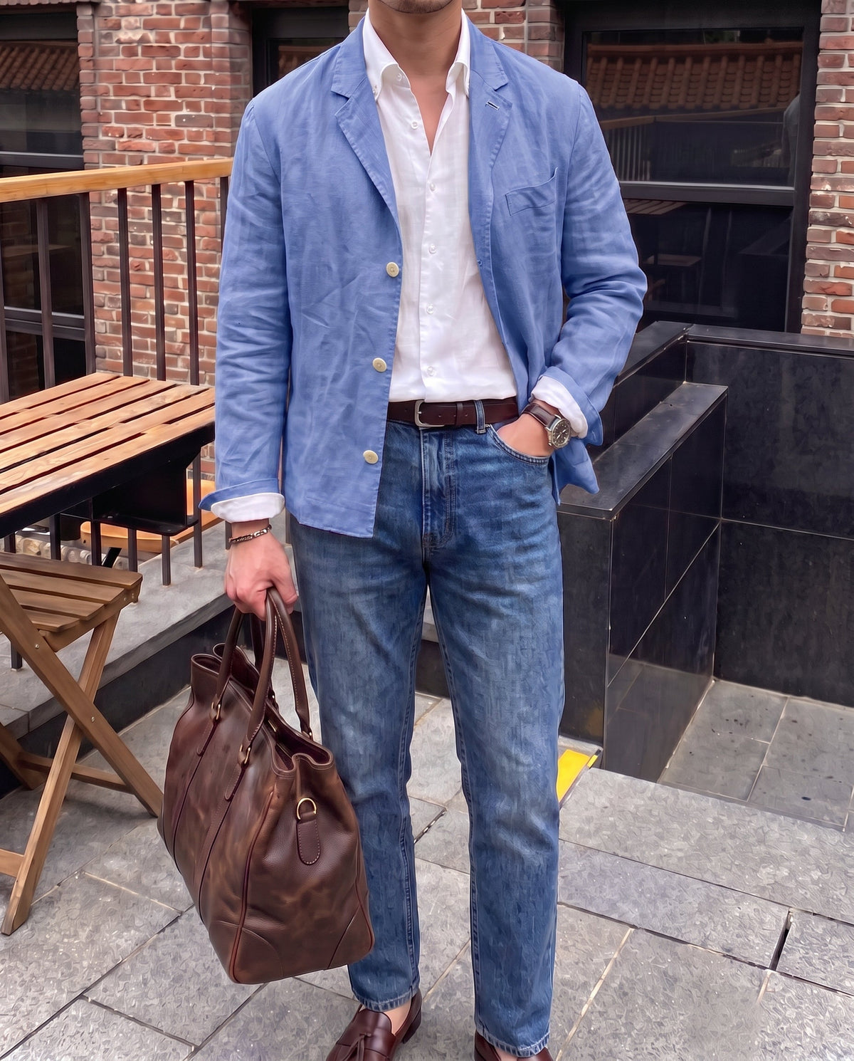 Linnen Blazer voor Heren met Lichtgewicht en Comfort