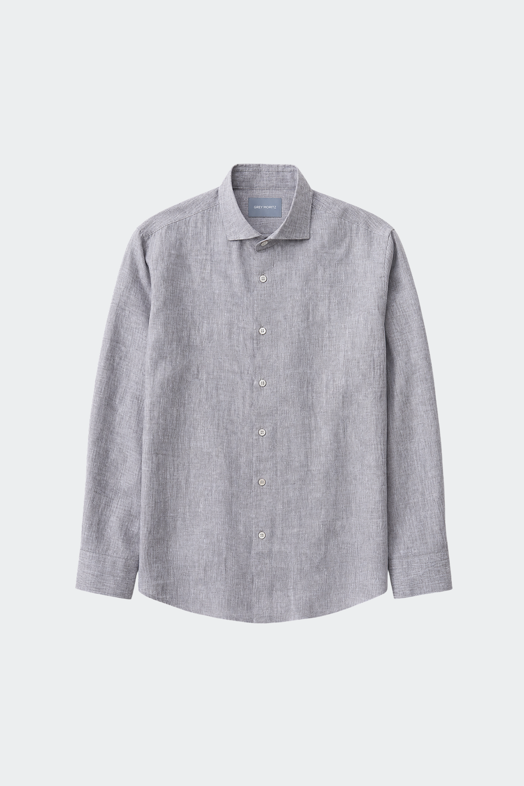 Linnen Overhemd Heren Relaxed Fit Spread Collar