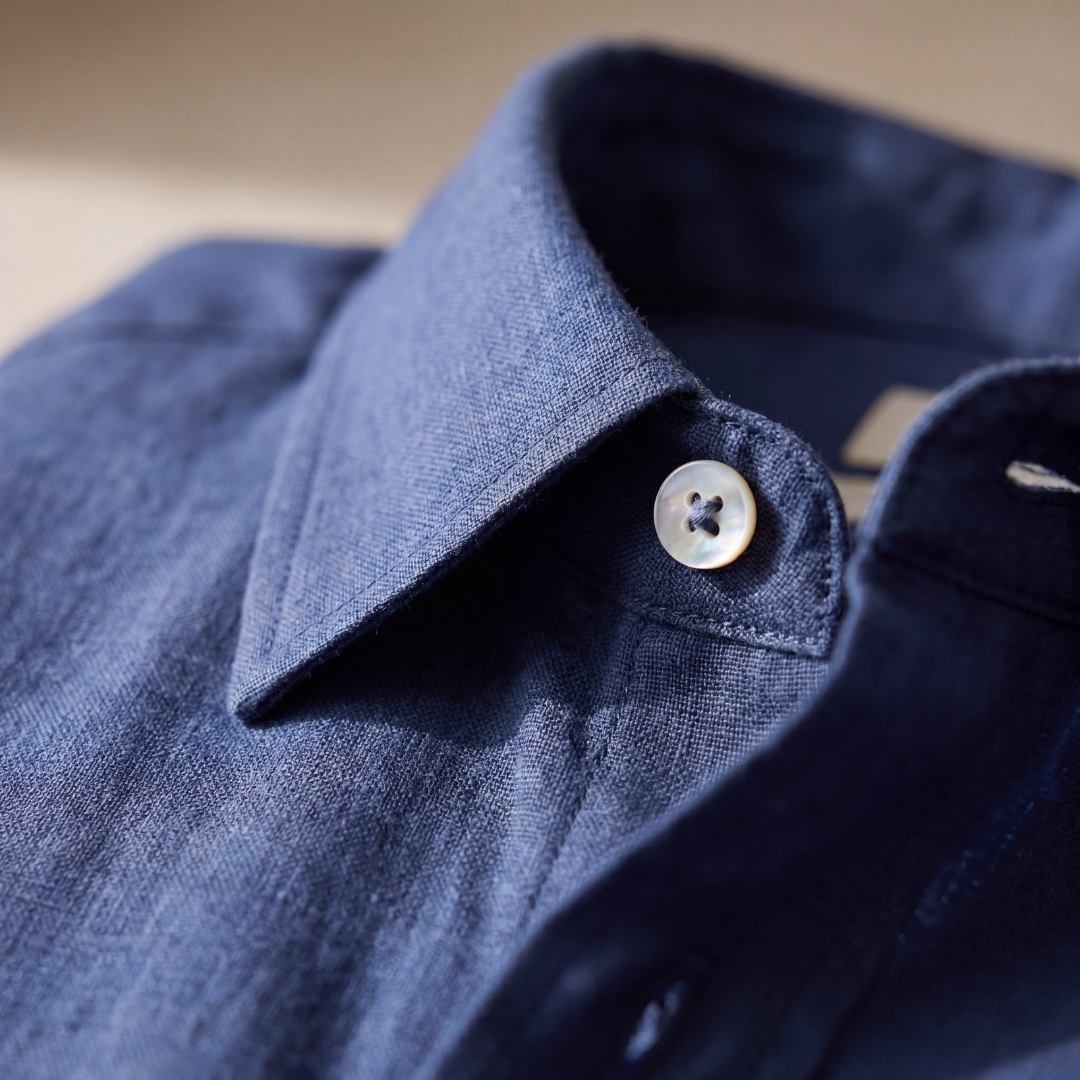 Linnen Shirt Heren Lange Mouwen Casual Zomer