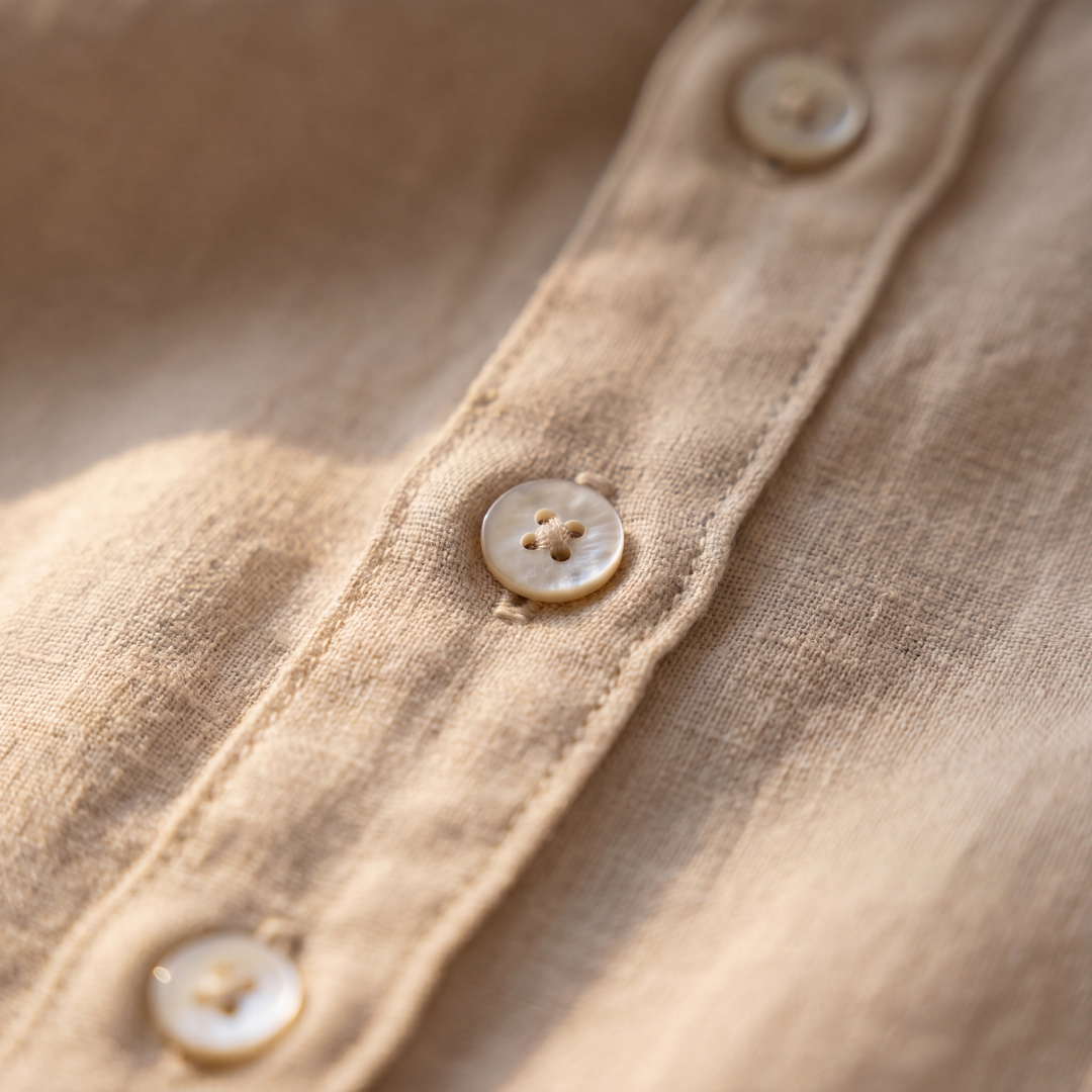 Linnen Shirt Heren Lange Mouwen Casual Zomer