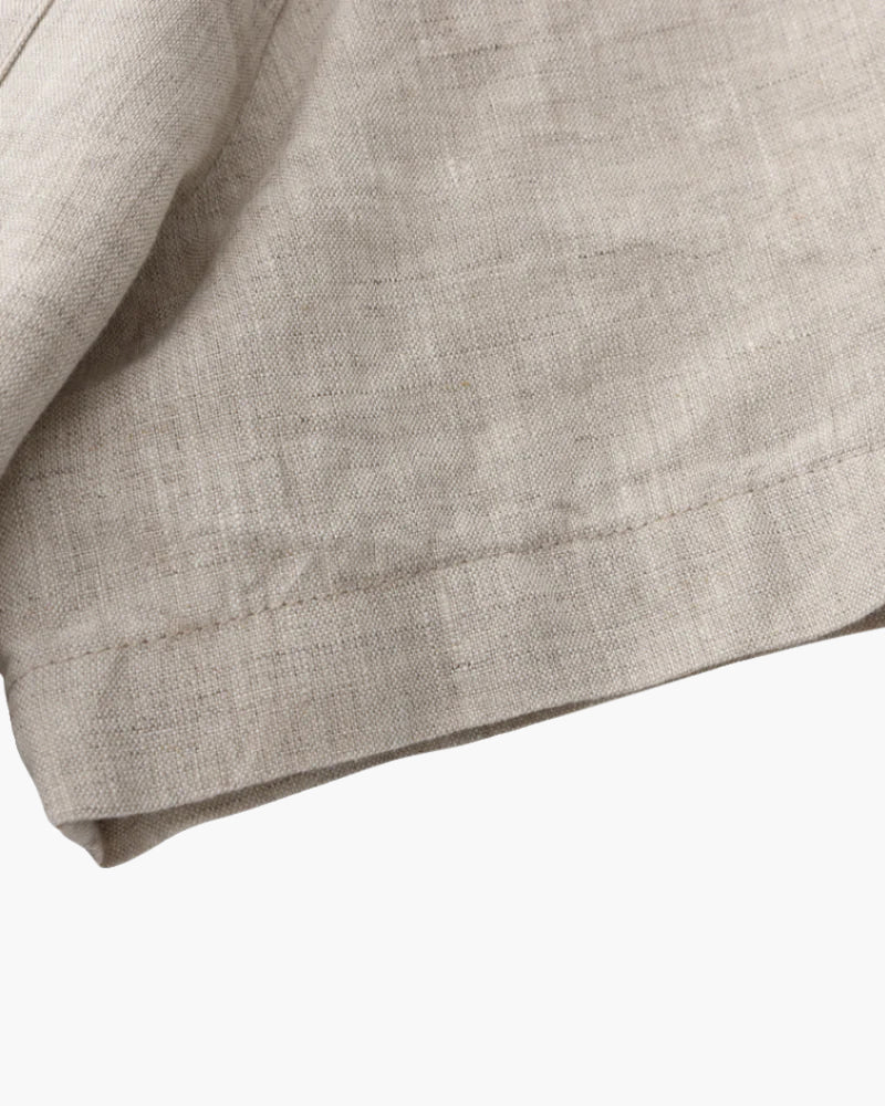 Linnen Shirt Korte Mouwen Heren Zomer Casual