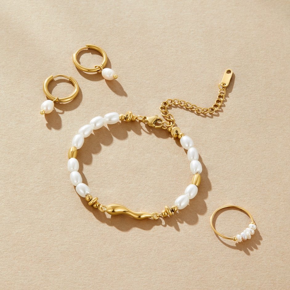 Zachte zoetwaterparel armband
