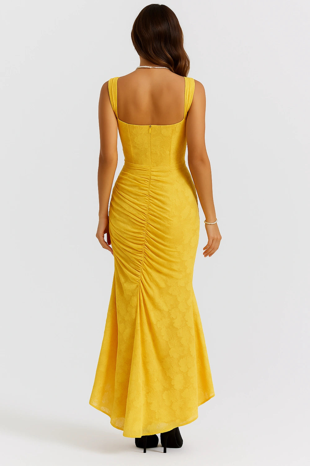 Maxi Jurk Dames Ronde Hals Lange Mouwen Casual