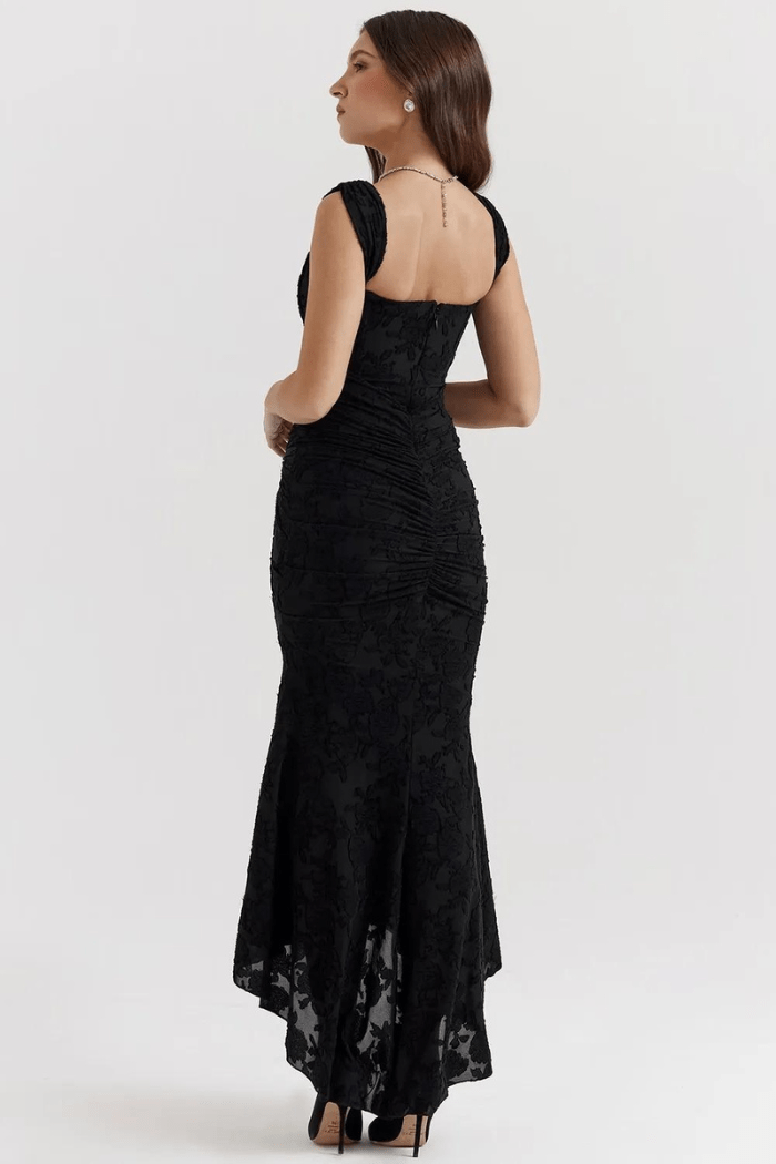 Maxi Jurk Dames Ronde Hals Lange Mouwen Casual
