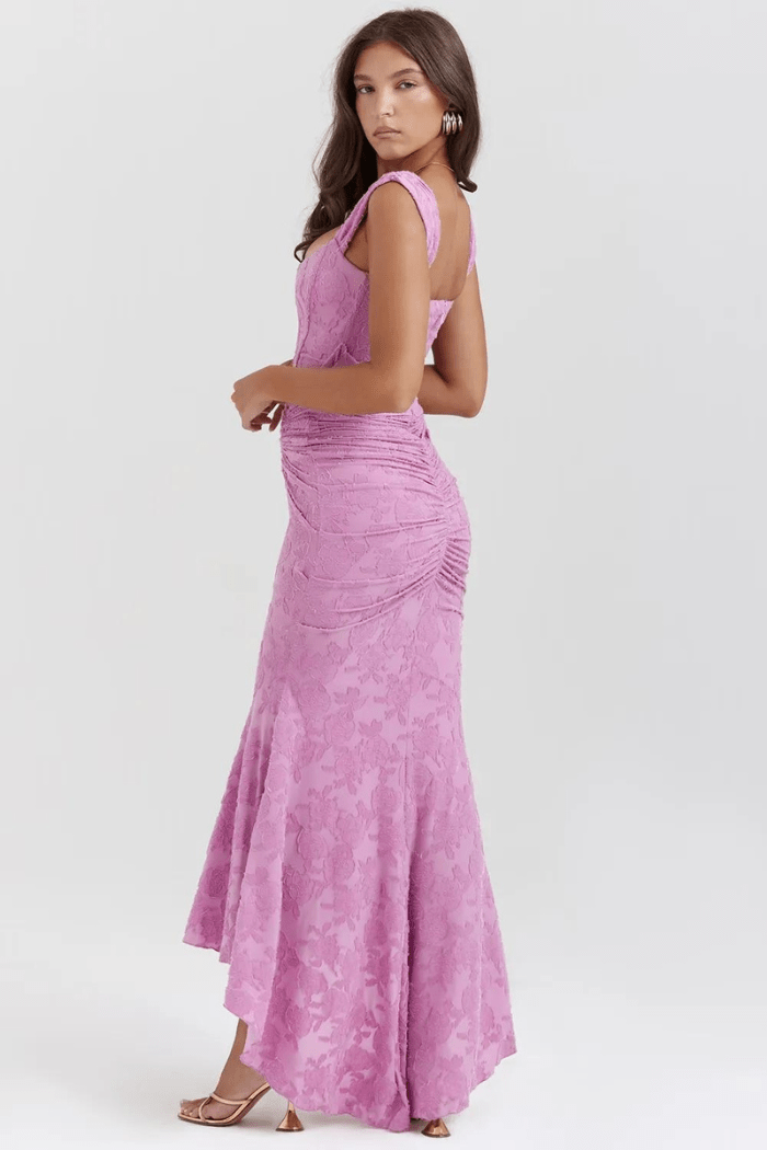 Maxi Jurk Dames Ronde Hals Lange Mouwen Casual