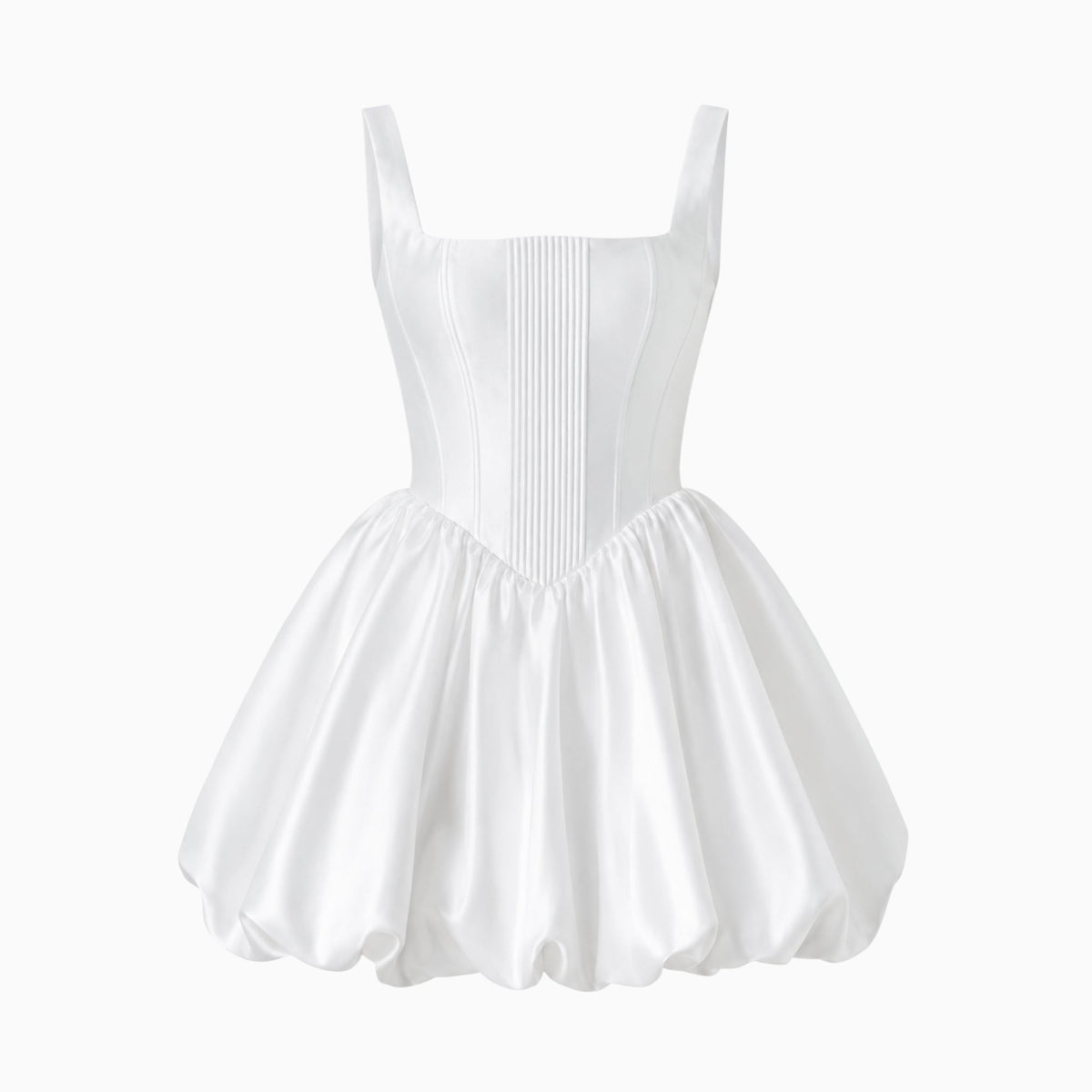 Mini Jurk Dames Korset Wit Casual