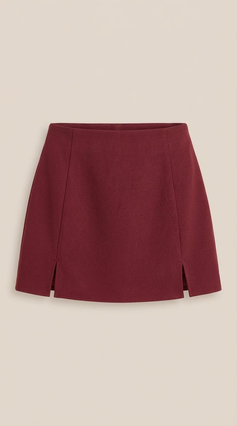 Minirock Dames High Waist Zijspleet Zomer Casual