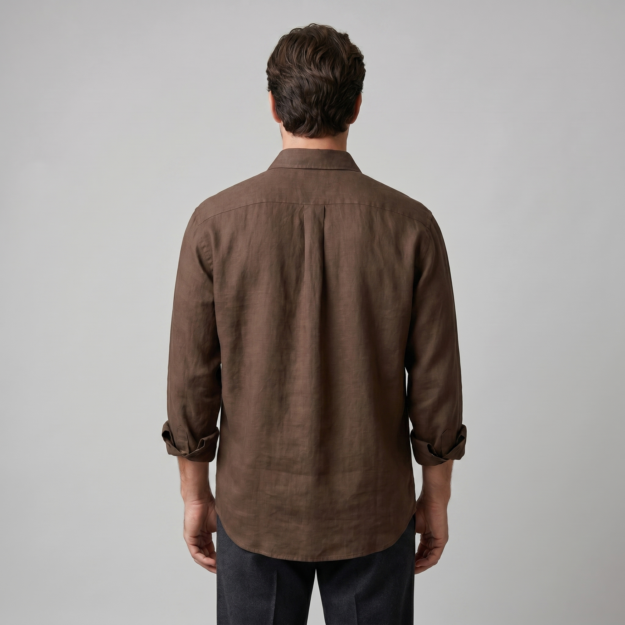 Overhemd Heren Oversized Lange Mouwen Casual