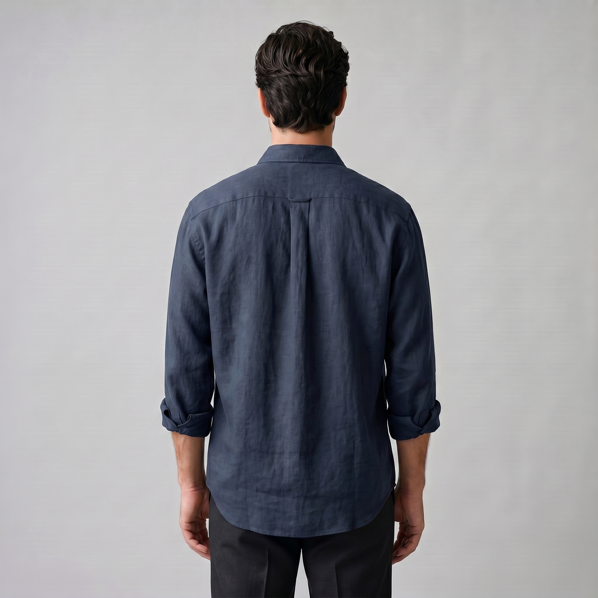 Overhemd Heren Oversized Lange Mouwen Casual