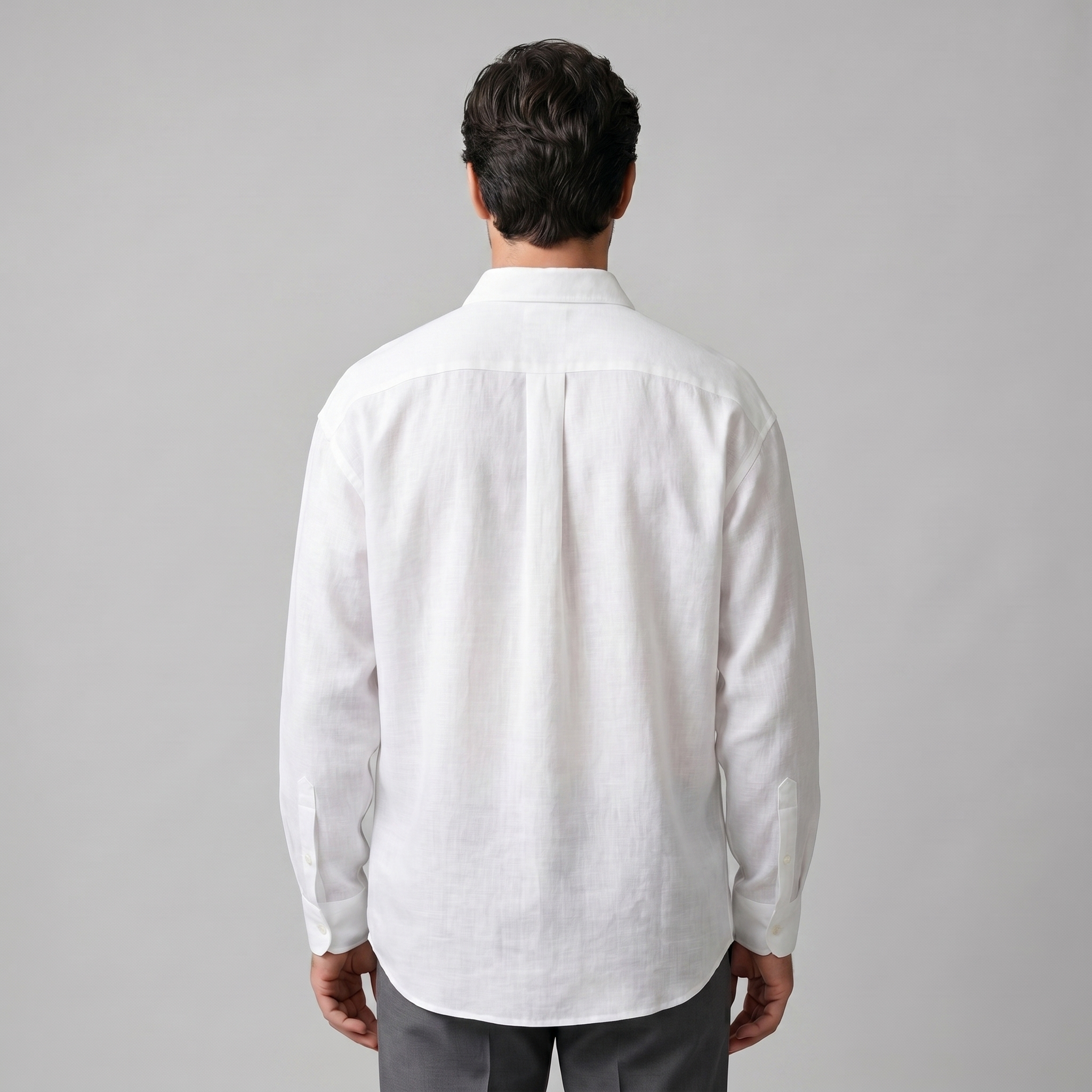 Overhemd Heren Oversized Lange Mouwen Casual