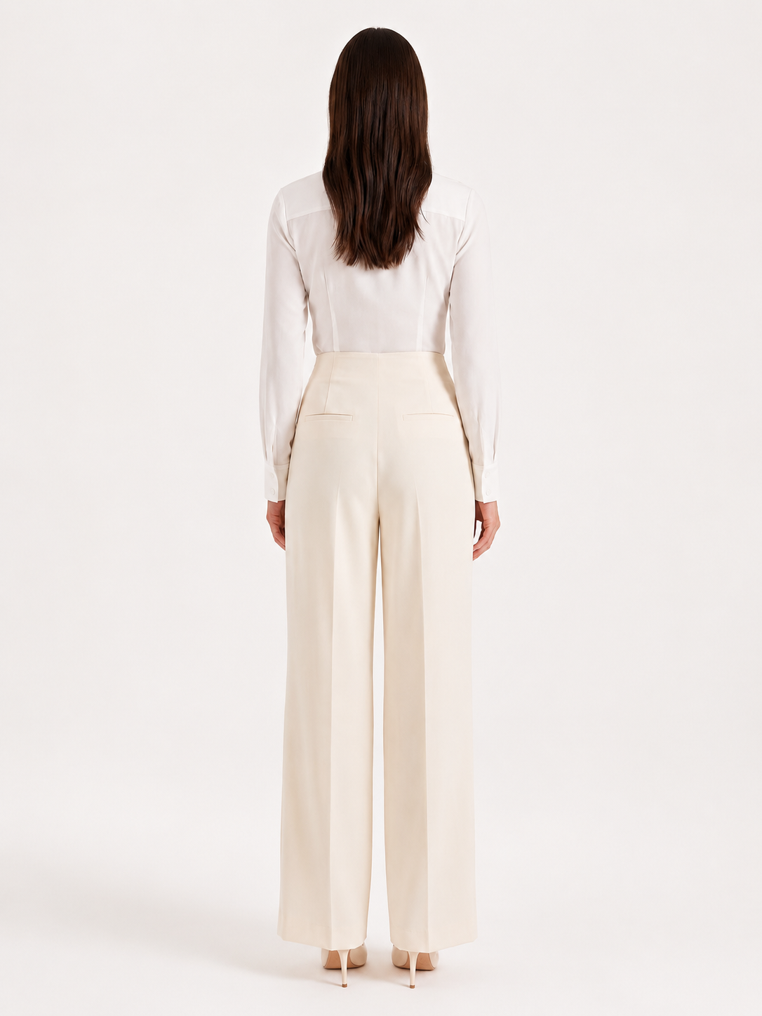 Plissébroek Dames Hoge Taille Wijde Pijp