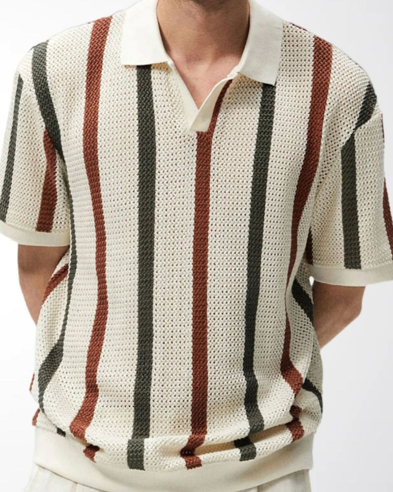 Polo Heren Gestreept Korte Mouwen Casual Zomer