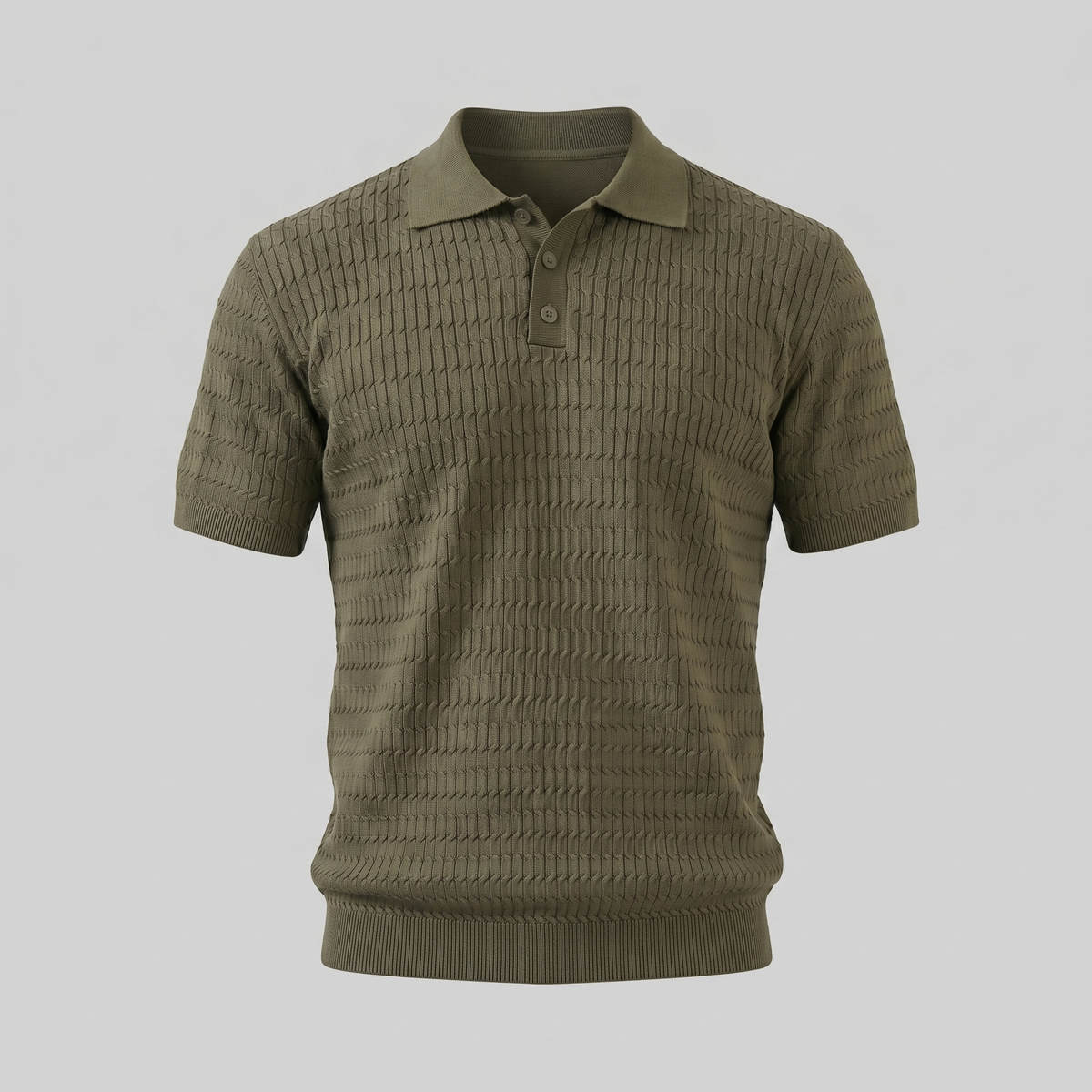 Polo Heren Slim Fit Lange Mouwen Smart Casual