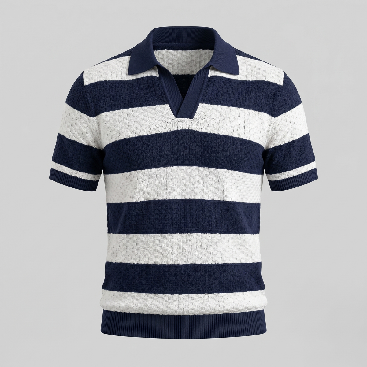 Polo Lange Mouwen Heren Smart Casual Gestreept