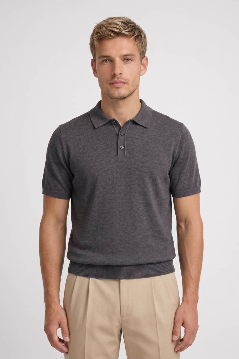 Polo Shirt Heren Korte Mouwen Klassieke Fit Gebreide Boord
