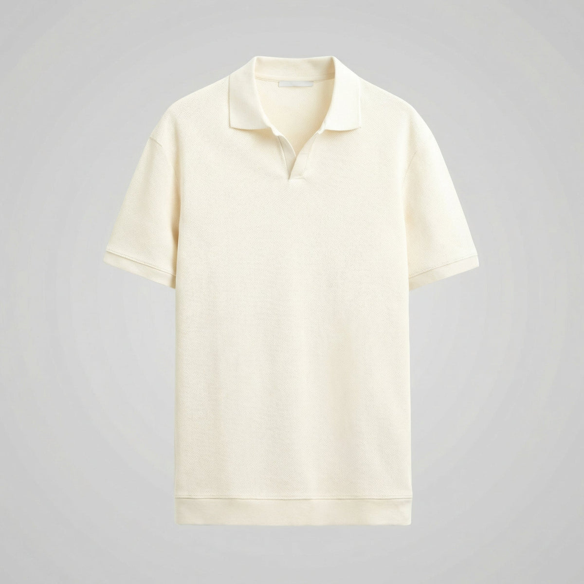 Polo Shirt Heren V-Hals Structured Casual Chic