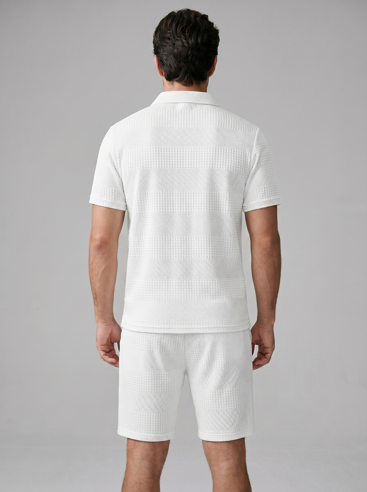 Poloshirt En Shorts Set Heren Casual Zomer