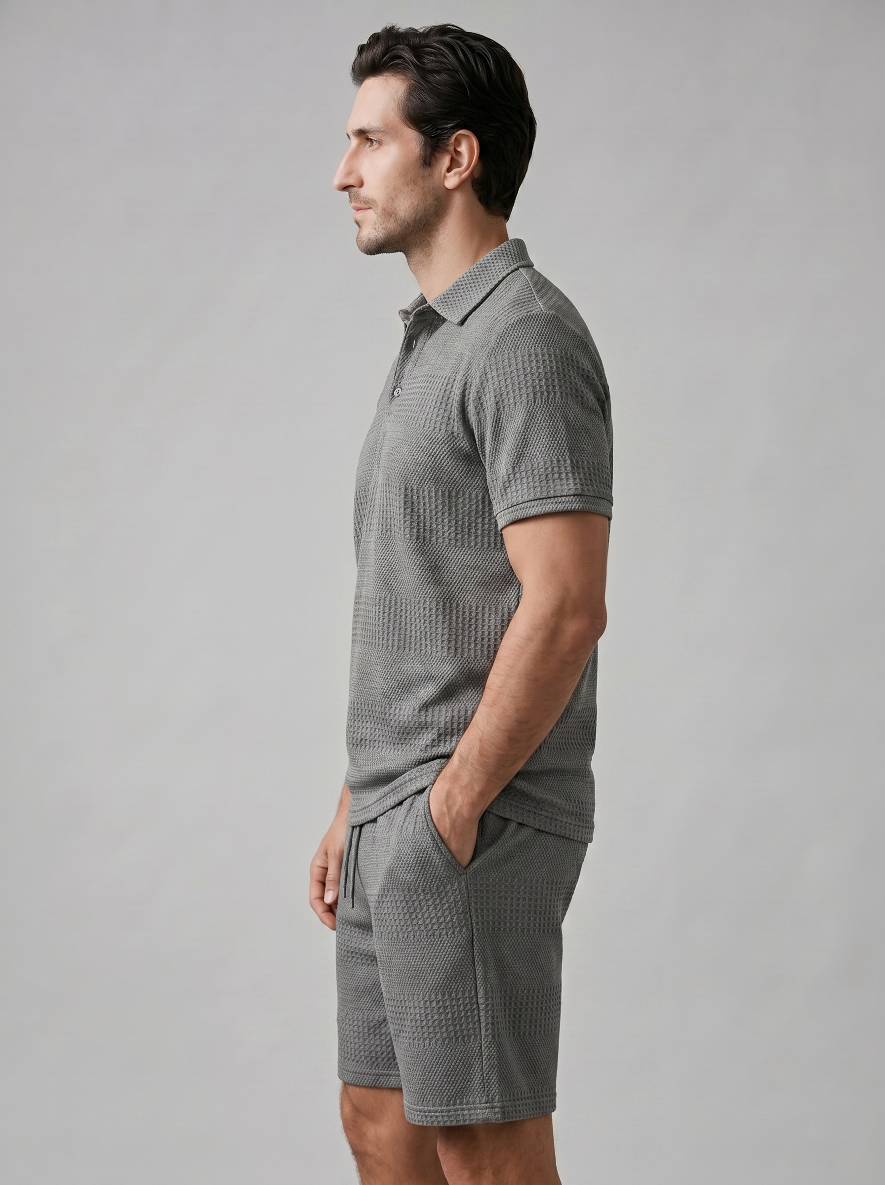 Poloshirt En Shorts Set Heren Casual Zomer
