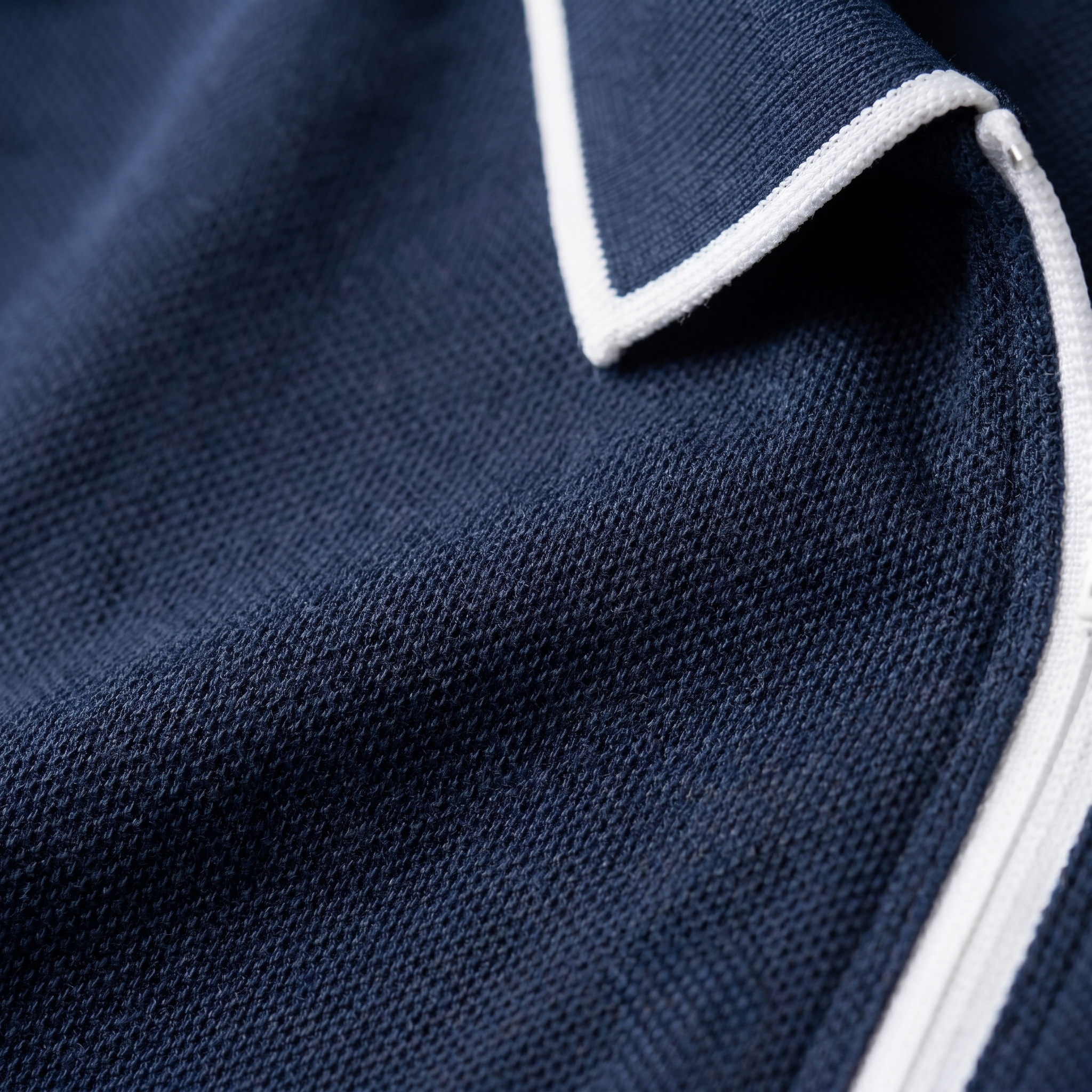 Poloshirt Heren Korte Mouwen Rits Casual