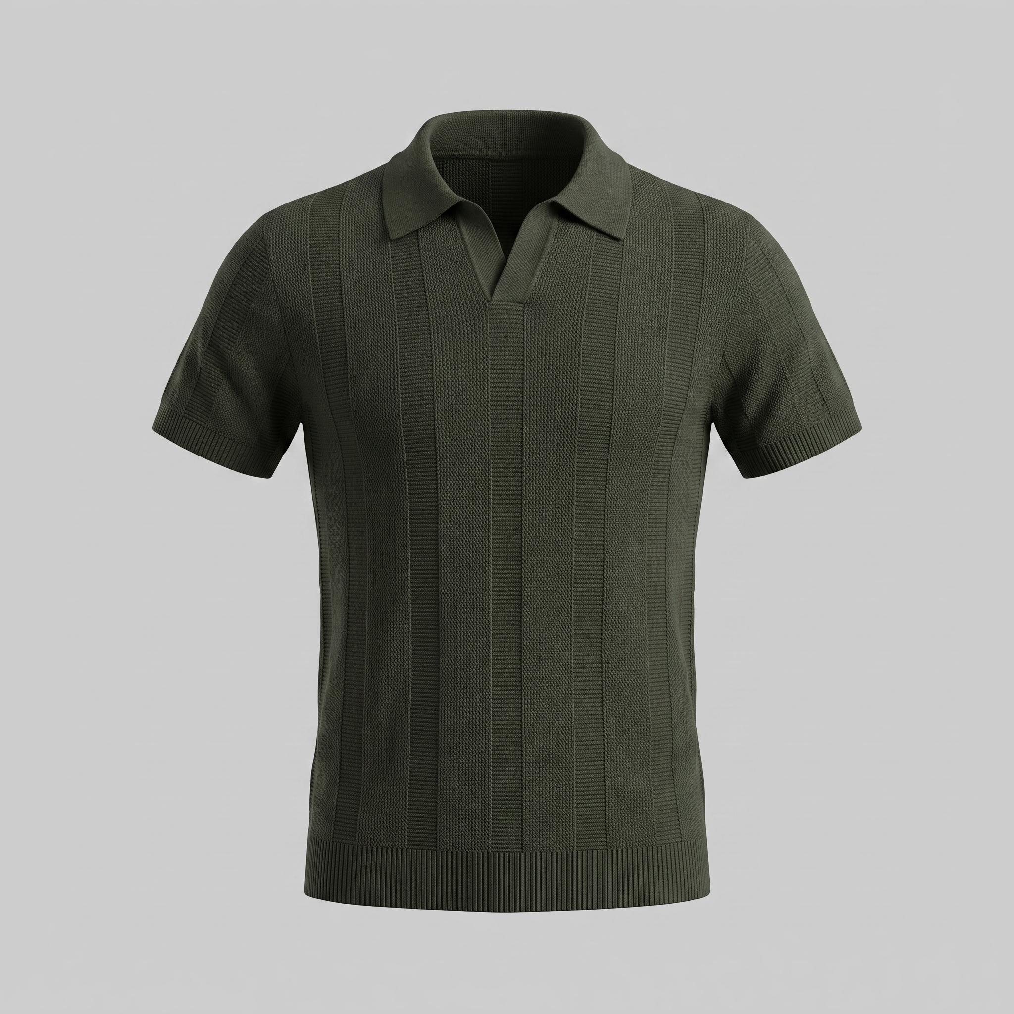 Poloshirt Heren Open Knit Casual Zomer