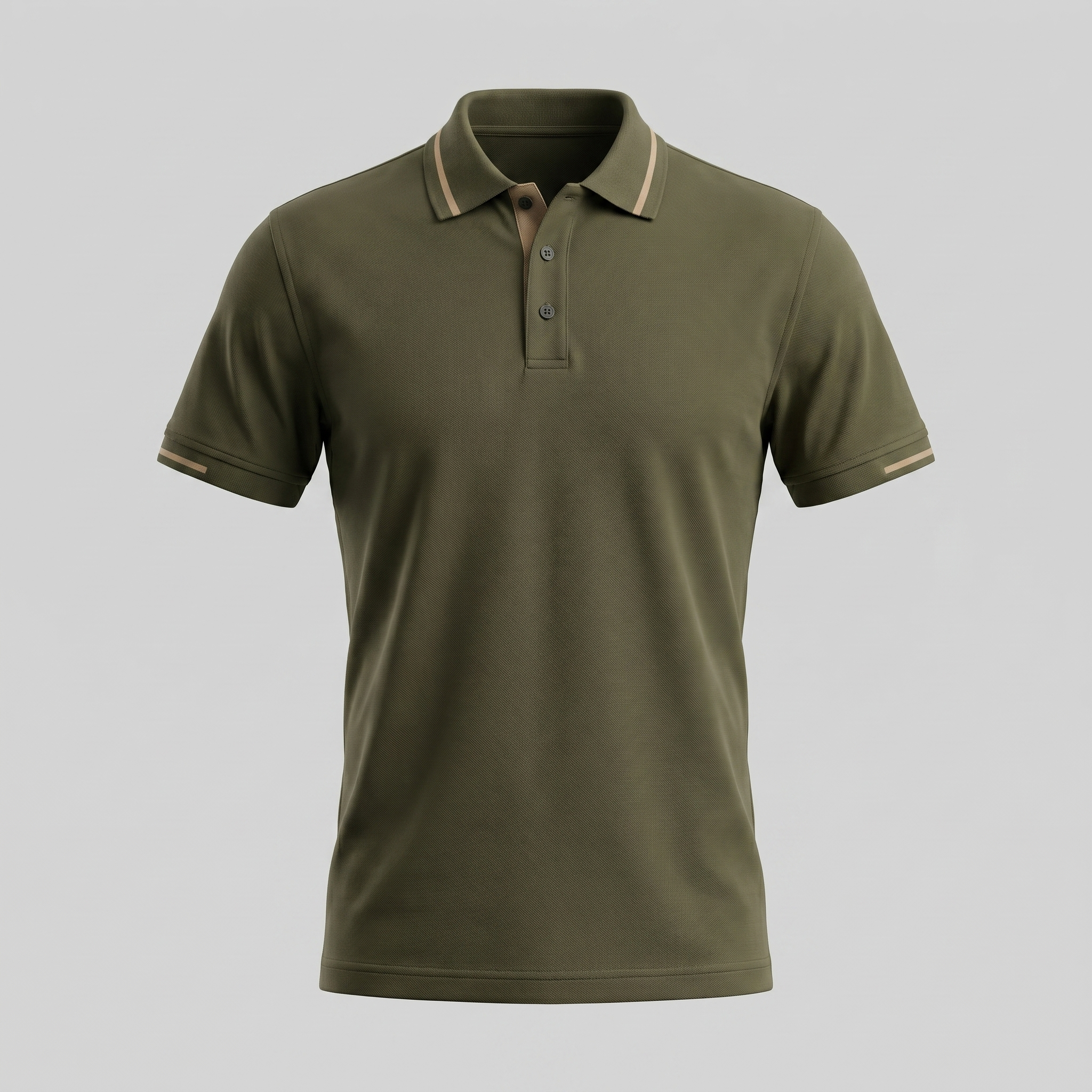 Poloshirt Heren Tailored Fit Contrast Kraag Casual
