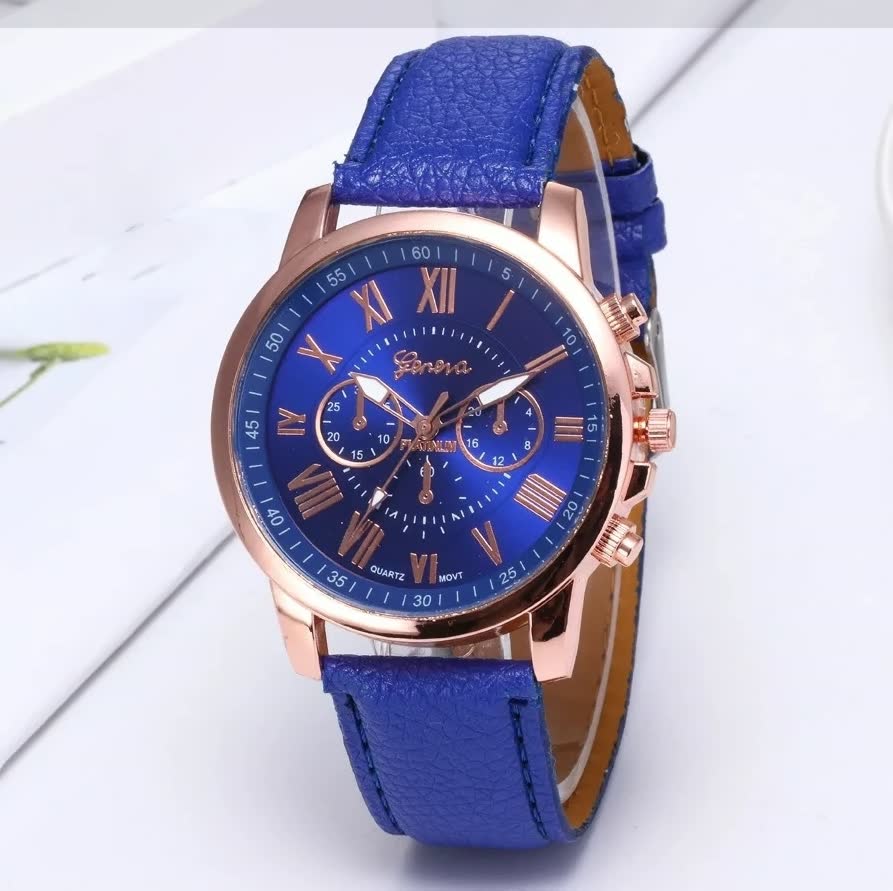 Elegante roségouden horloge met een subtiele parel