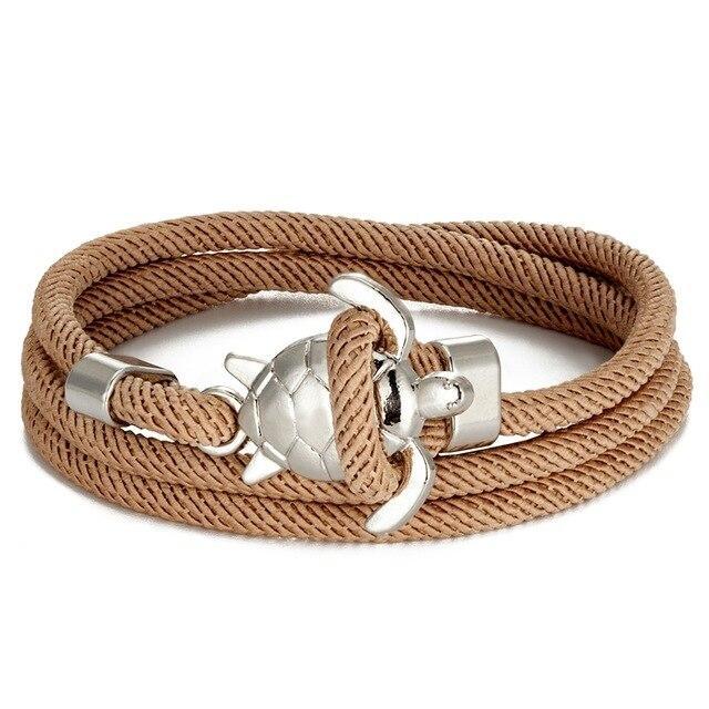 Elegante zilveren armband met zeeschildpadmotief