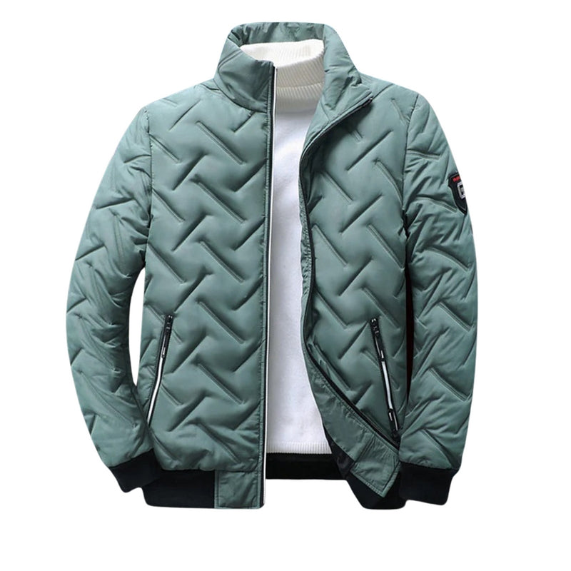 Puffer Jas voor Heren met Geometrisch Design en Lichtgewicht Vulling