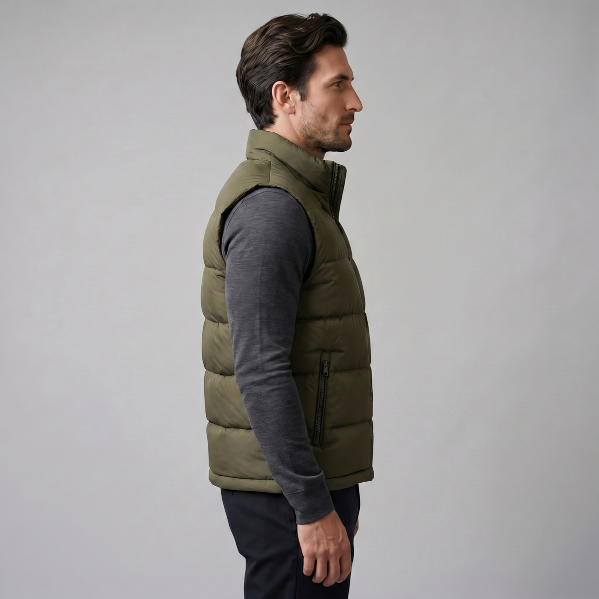 Quilted Padded Gilet Heren Winter Casual