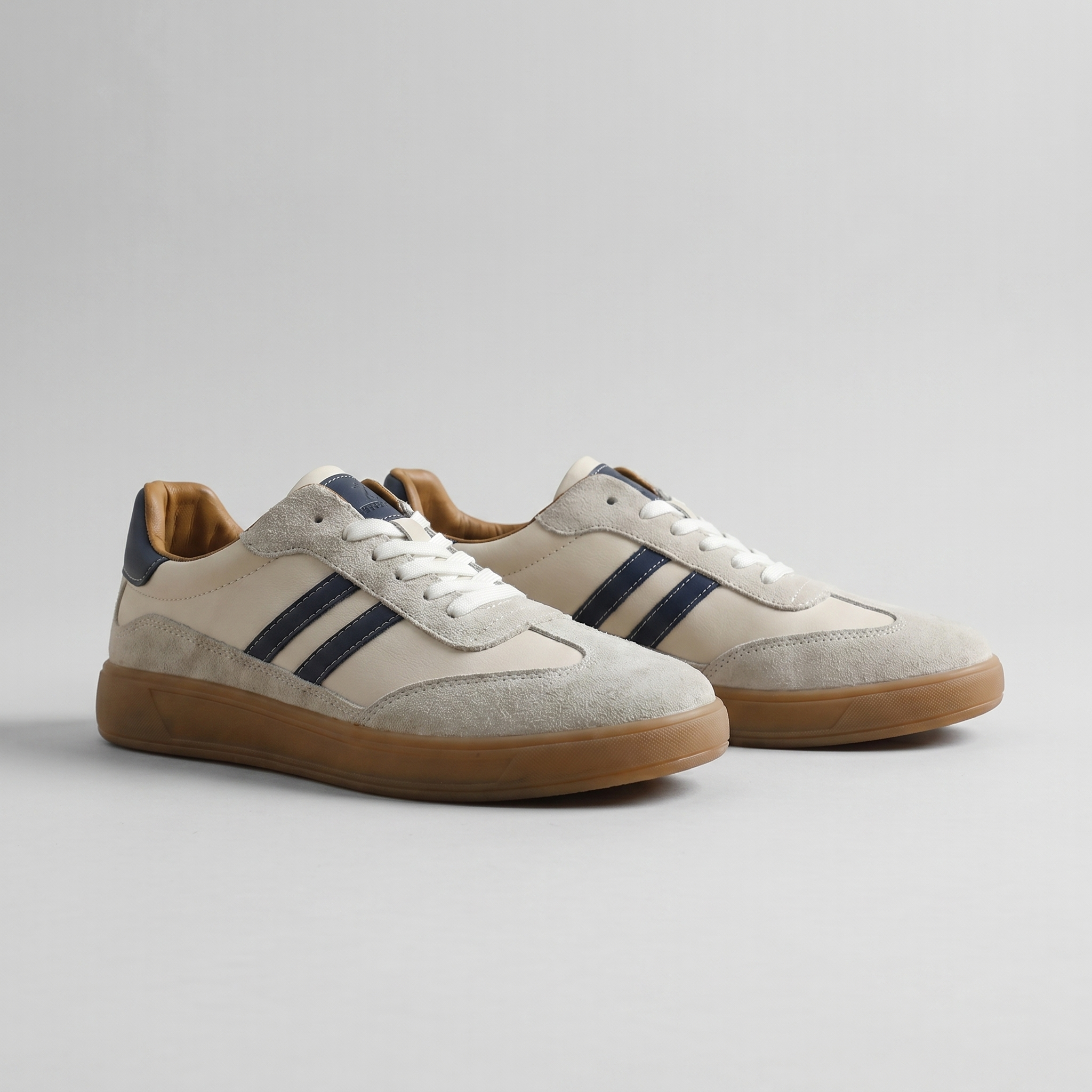 Retro Sneakers Heren Leer Casual Zomer